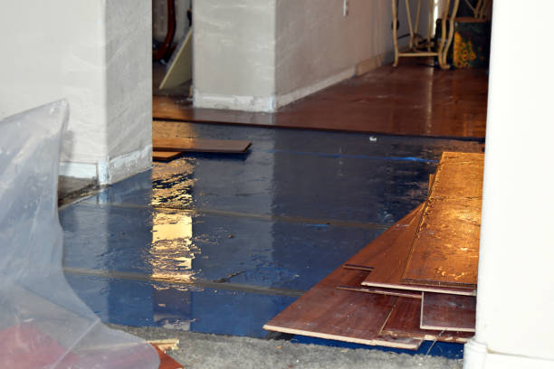 Professional Water Damage Restoration technician working in Manchester, MA